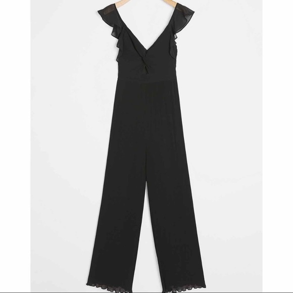 Anthropologie ASTR Hayden Black Jumpsuit NWT $178 Medium - Picture 4 of 12
